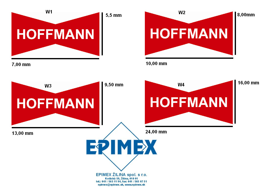 W2/9,5 mm Rybiny HOFFMANN , plast, bez hlavičky